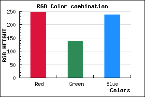 rgb background color #F688ED mixer