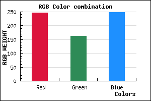 rgb background color #F6A2F8 mixer