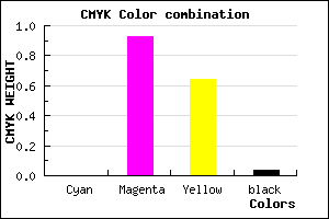 #F61258 color CMYK mixer