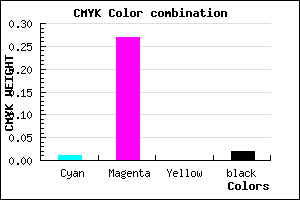 #F6B7F9 color CMYK mixer