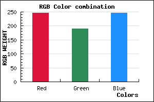 rgb background color #F6BEF6 mixer