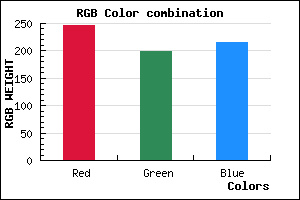rgb background color #F6C6D7 mixer