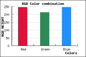 rgb background color #F6D6F6 mixer