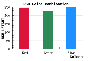 rgb background color #F6E2F8 mixer