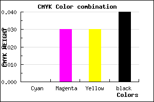 #F6EFEF color CMYK mixer