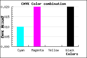 #F6F3F9 color CMYK mixer