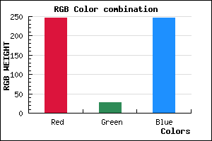 rgb background color #F61BF7 mixer