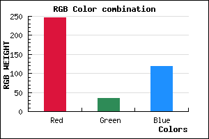 rgb background color #F62277 mixer