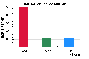 rgb background color #F63636 mixer