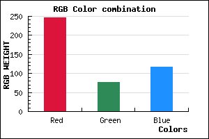 rgb background color #F64C74 mixer