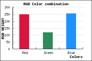 rgb background color #F776FF mixer
