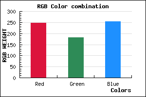 rgb background color #F7B6FE mixer