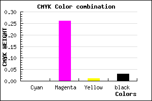 #F7B8F4 color CMYK mixer