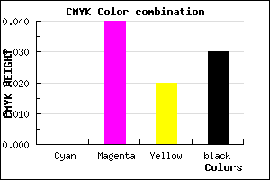 #F7EDF1 color CMYK mixer