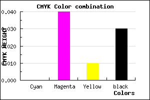 #F7EDF5 color CMYK mixer