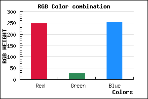 rgb background color #F71AFD mixer