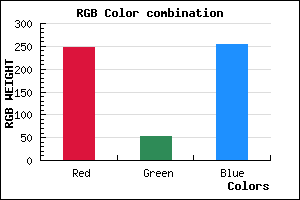 rgb background color #F734FF mixer