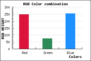 rgb background color #F74AFF mixer