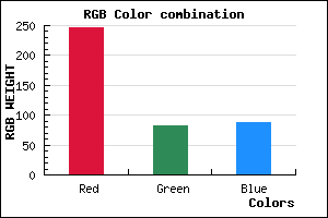 rgb background color #F75357 mixer