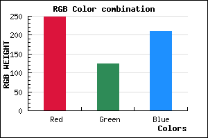 rgb background color #F87CD1 mixer