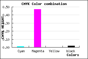 #F884FA color CMYK mixer