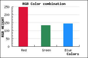 rgb background color #F88691 mixer
