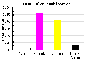 #F8B8C4 color CMYK mixer