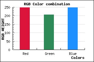 rgb background color #F8CEF8 mixer