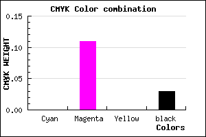 #F8DCF8 color CMYK mixer