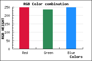 rgb background color #F8EBF9 mixer
