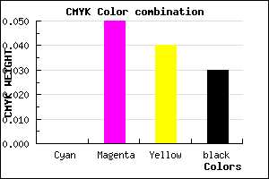#F8ECEE color CMYK mixer