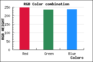 rgb background color #F8ECEE mixer