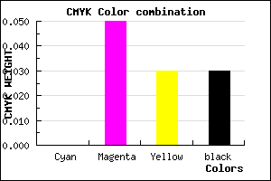 #F8ECF0 color CMYK mixer