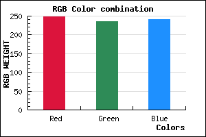 rgb background color #F8ECF0 mixer