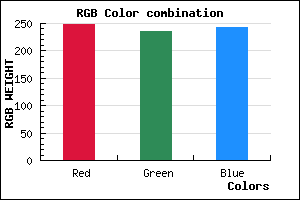rgb background color #F8ECF2 mixer