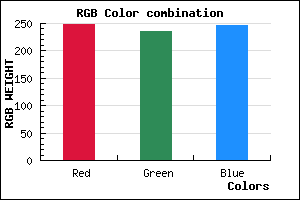 rgb background color #F8ECF6 mixer