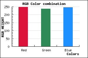 rgb background color #F8EDF6 mixer
