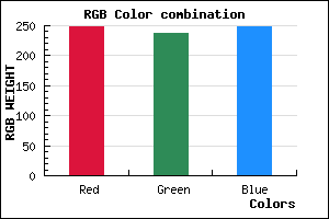 rgb background color #F8EDF9 mixer