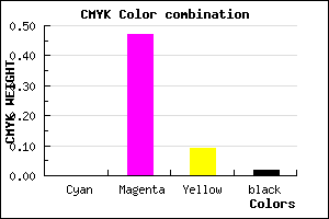 #F985E2 color CMYK mixer