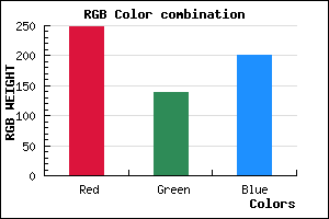 rgb background color #F98BC9 mixer