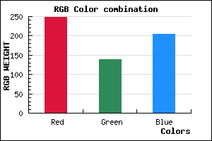 rgb background color #F98BCC mixer