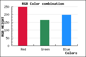 rgb background color #F9A5C5 mixer