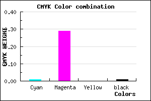 #F9B4FC color CMYK mixer