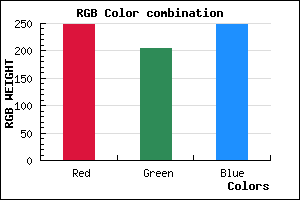 rgb background color #F9CDF8 mixer