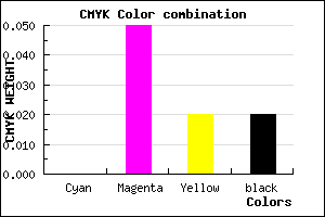 #F9ECF5 color CMYK mixer