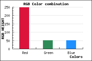 rgb background color #F93333 mixer