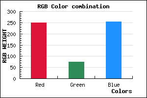 rgb background color #F94BFF mixer