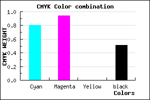 #19077D color CMYK mixer