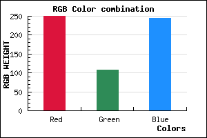 rgb background color #FA6CF5 mixer
