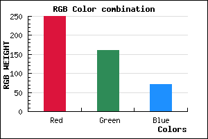 rgb background color #FAA048 mixer